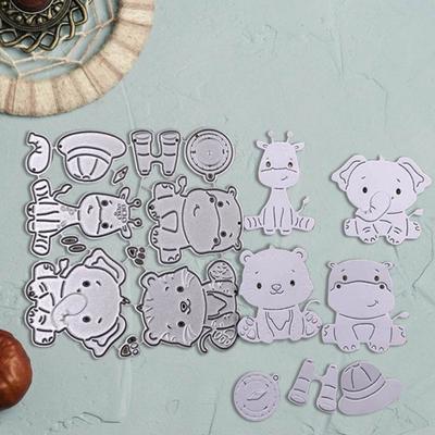 Metal Cutting Die DIY Cute Handmade Elephant Cat Dog Shape Embossing