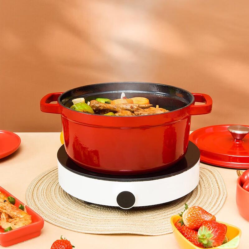 SGR Enamel Cast Iron Dutch Oven Pot