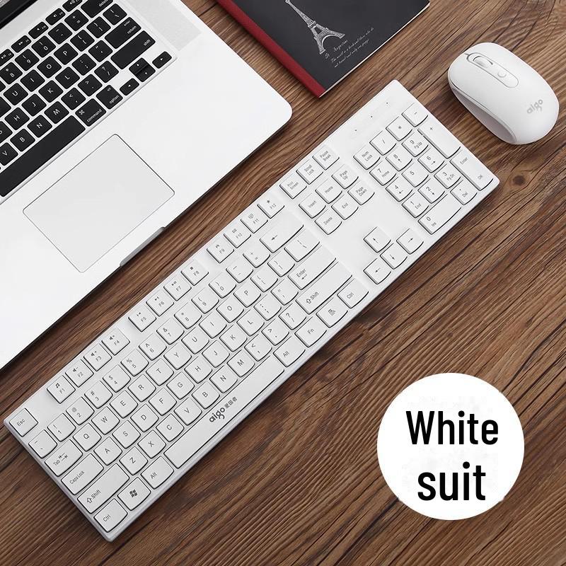 AOC KM210 Silent Waterproof Wireless Mouse & Keyboard Set – Power-Saving for Home & Gaming.