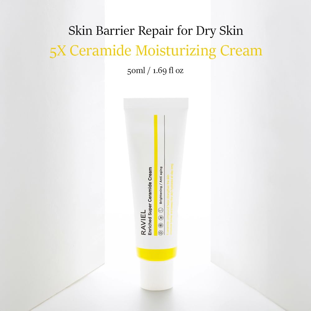 Raviel [Barrier Strengthening] Combination Skin Brightening High-Moisture Enriched Super Ceramide Cream 50ml