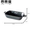 TAMAKI Rectangle Handle Gray Size 23 X X 385g Safe 12.5 4.2cm Microwave/dishwasher/oven T-932124