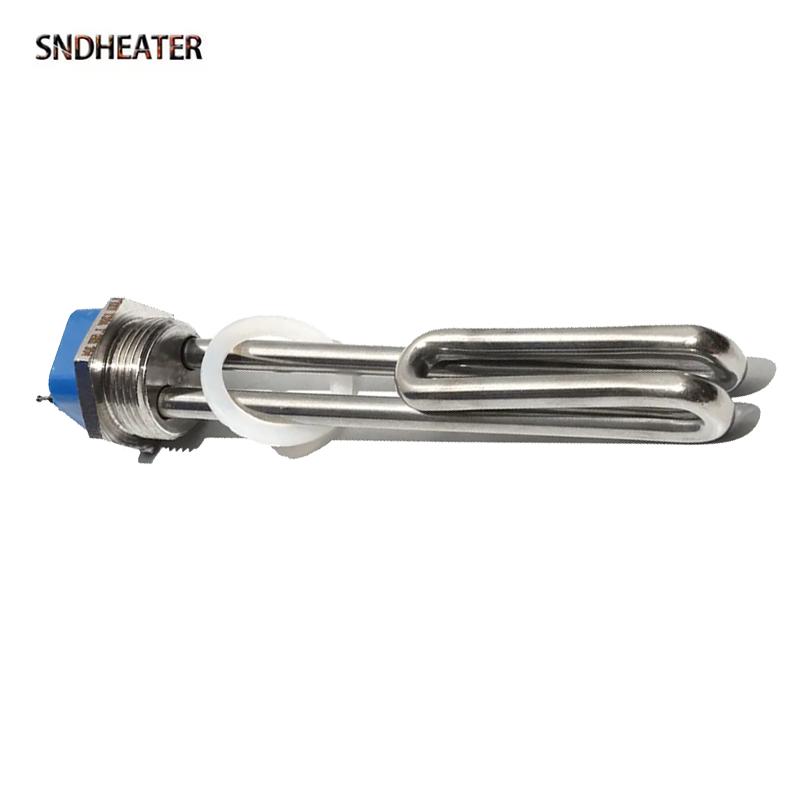 SNDHEATER 220V-240V Solar Stainless Steel Resistance TEN for Water NPT 1" Thread Tank Heating Element 2500W 3500W 4500W 5500W