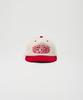 Teulaepighamoni Corduroy Round Logo Deep-Fit 5-Panel Cap_Red