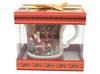 Christmas Porcelain Mug 350 with Santa Claus and Gifts Motif