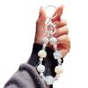 Candy Color Painted Beads Phone Chain Kawaii Decoration Anti-lost Wrist Strap Bag Decoration  Girl