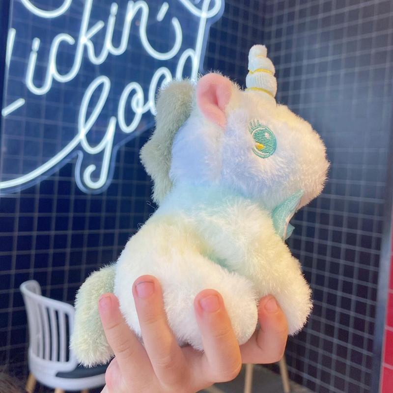 

Unicorn Plush Keychain With Bow Decoration And Bright Colors For Kids And Collectors