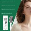 White Handle Cushion Bristle Hairbrush Nylon Boar Bristle Scalp Massager For Home Salon Use