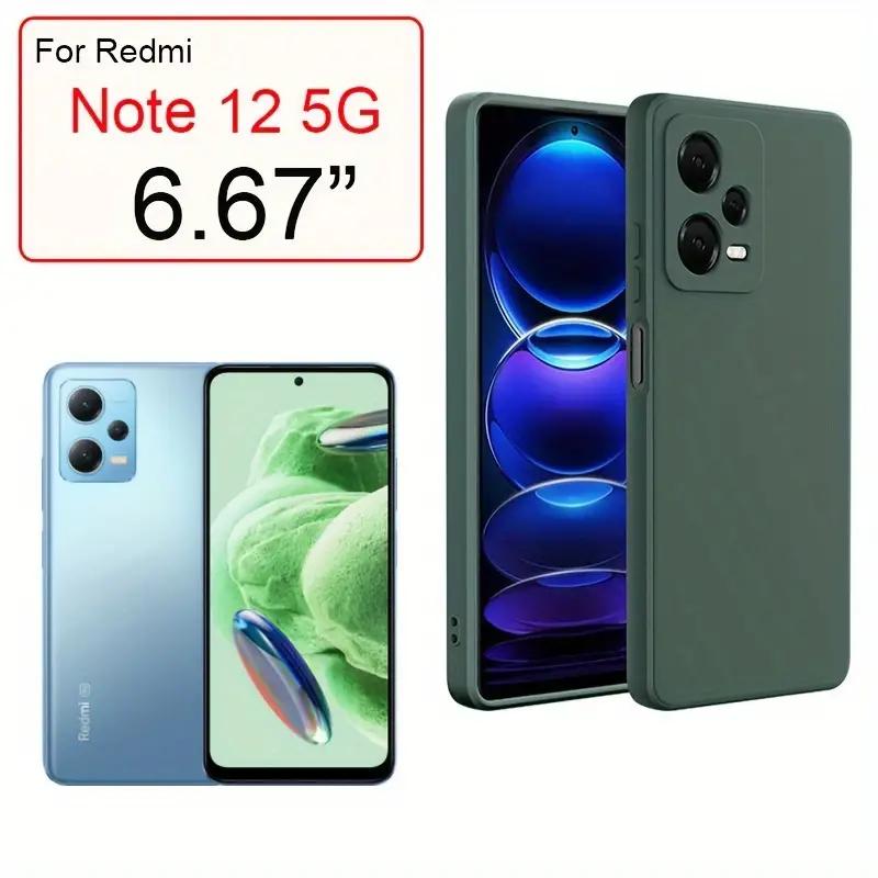 Liquid Silicone Case For Xiaomi Redmi 12 12C 13C Shockproof Case For Redmi Note 12 Pro Plus Note 12S 4G Note 12 5G 4G Note12 Pro+ 5G Phone Cover
