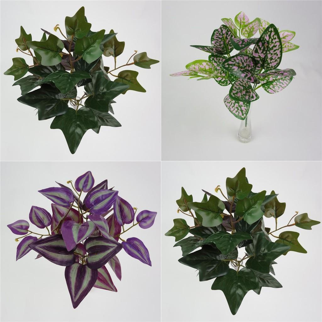 Ipomoea Batatas Fake Plant Wall Decor With Realistic Leaf Bundles For Indoor Decoration