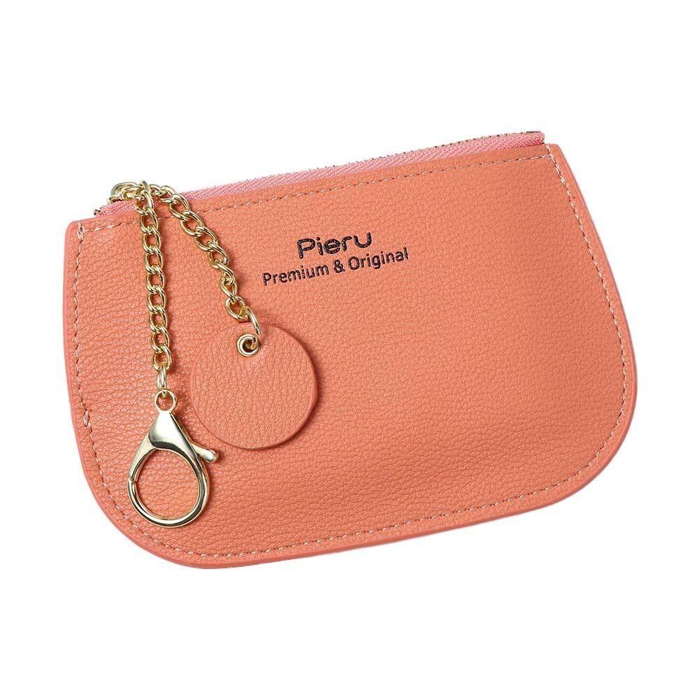 

Женский кошелек из искусственной кожи на молнии, отделения для кредитных карт, держатель для ID-карты, короткий кошелек, кошелек для монет, маленький кошелек розовый