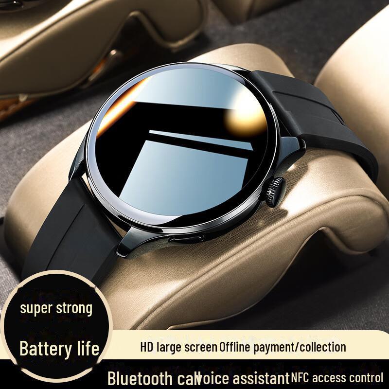 

Умные часы GT3 Pro: Bluetooth, монитор сердечного ритма и артериального давления, спортивный браслет для взрослых Android LP - New Top-end чёрный