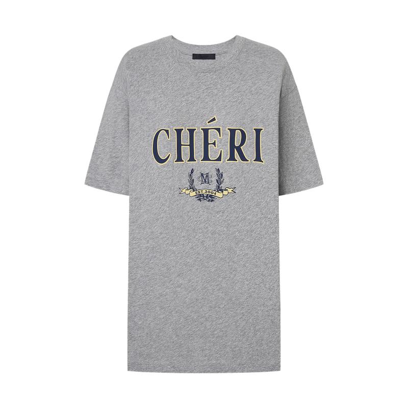 MO&Co. Letter Print Round Neck T-Shirt L