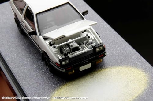 HJ64 1/64 Toyota Sprinter Trueno GT APEX (AE86) / Initial D Engine Model with Wataru Akiyama Finished Product