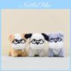 Endearing Plush Dog With Glasses Keychain Stuffed Toy For Everyday Use And Fun