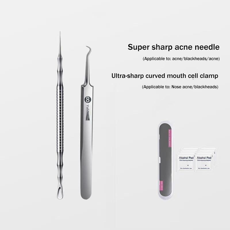 New Acne Blackhead Removal Needles Pimples Blackhead Clip Tweezers Beauty Artifact Blemish Extractor Remover Needle Tool