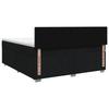Box Spring Bed with Mattress Black 140 x 190 cm Fabric