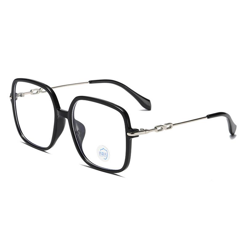 Big Square Shape Women'S Glasses Frame Korean Stylish Blue Light Blocking Eyeglass Frames  Material Decorative Glasses