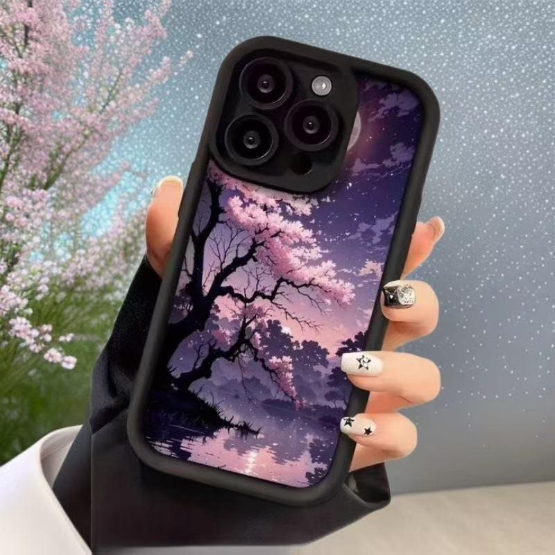 Night Color Petals iPhone 17 Case: Compatible with 16, 17 Pro Max, and 13/14 Pro/12 models.