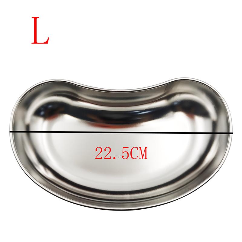 Dental Surgical Medical Dental Storage Tray Lab Instrument Tray Device S/M/L 304 Stainless Steel Kidney Bowl Curved Trays