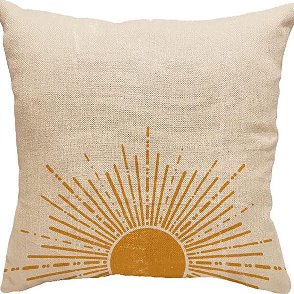Abstract Pillowcase Sunset Sunrise Line Modern Art Minimalist Living Room Sofa Bay Window Pillow Geometry