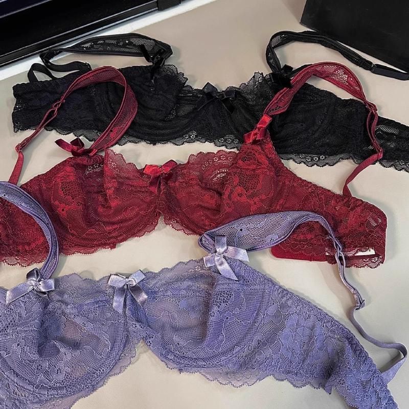 34-38 Size Sexy Lace Push-up Bra for Women Underwire Bras Ultra-thin Pad Breathable Underwear Bras Soft Comfortable Lingerie