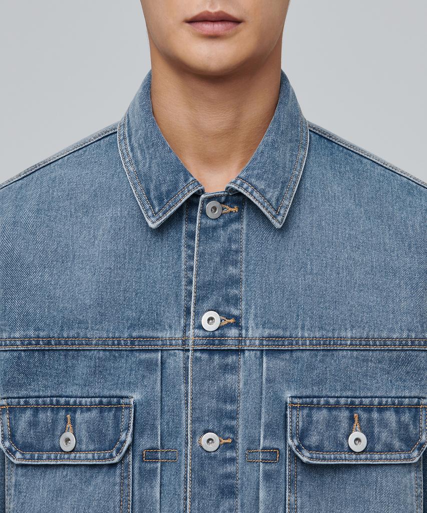 Musinsa Standard Relaxed Denim Trucker Jacket 2 [Light Indigo]