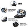 Mode Baseballkappe Sport Outdoor Freizeitkappe Sonnenhut Gorras Hip Hop Kappen Einheitsgröße Verstellbar Unisex Faust Nieten Patches