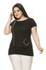 Bluză Damă Dimensiune Mare Bluză Neagră Dimensiune Plus