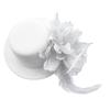 1 buc Pălărie fascinator cu pene pentru copii, pentru domnișoara de onoare, accesorii de păr, podoabă de cap, decor cu mărgele de perle, agrafe de păr