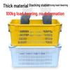Heavy-Duty Rectangular Plastic Storage Baskets