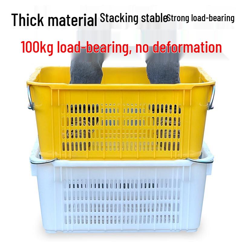 Heavy-Duty Rectangular Plastic Storage Baskets