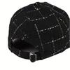 1pc Women'S Fabric White Letter Casual Cute Baseball Cap Suitable for Travel