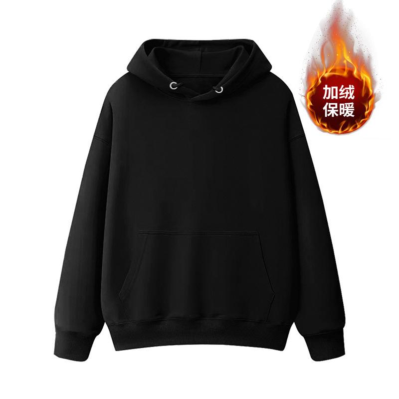 Brand American Milk Blue Fleece Hooded Sweater Women's 2025 New Early Autumn Loose Oversize Niche Coat