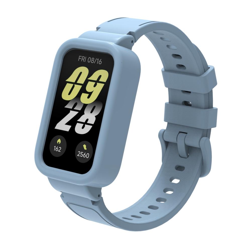 For Xiaomi Mi Band 9 Active Smartwatch Accessories Sprot Silicone Bracelet Correa Bumper Shell Cover for Redmi Band 3 Case+Strap