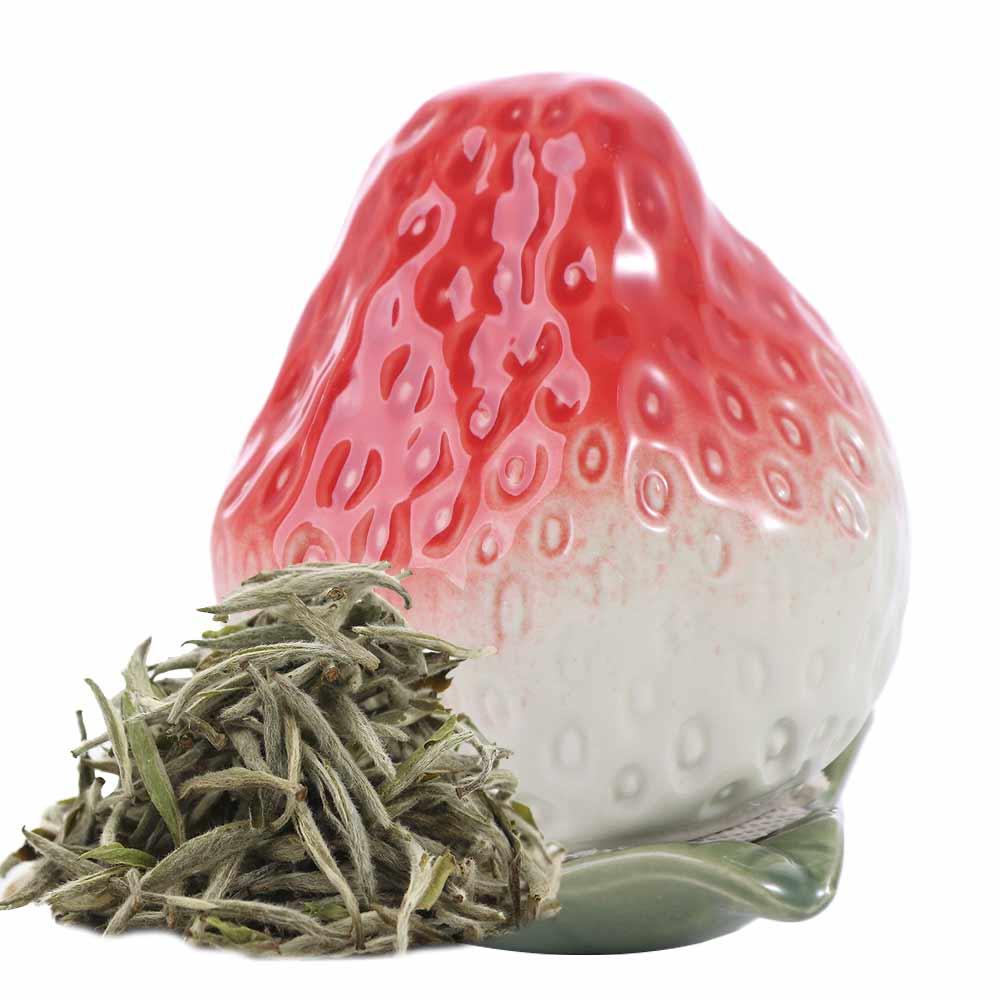 Ceramic Strawberry Tea Canister Simulation Sugar Jar Multifunctional Tea Storage Tank Bar