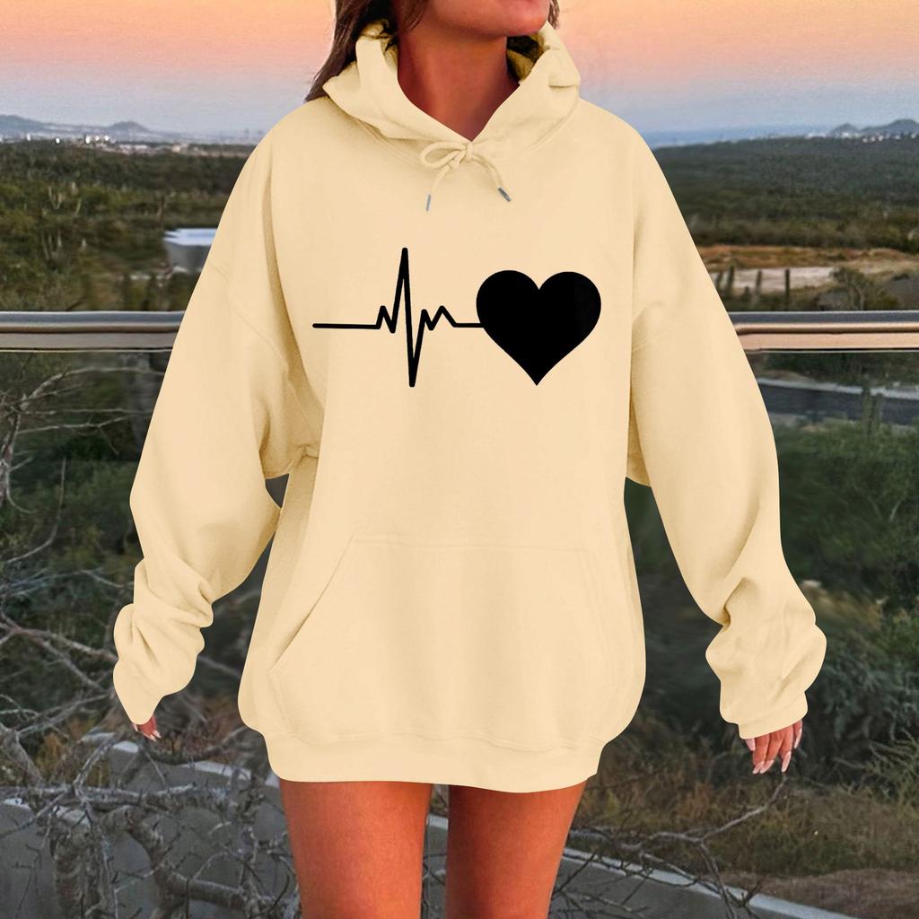 Womens Hoodies Oversized Sweatshirts Long Sleeve Casual Pullover Hooded Sweatshirt Tops