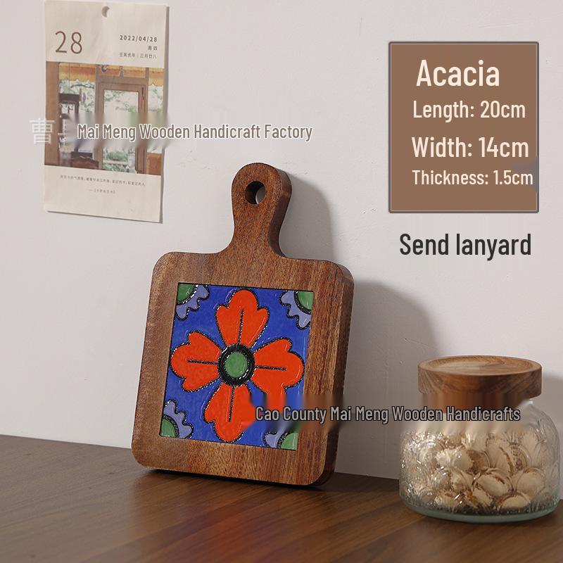 Massivholz Hitzebeständiger Esstischuntersetzer & Untersetzer