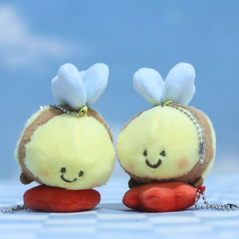 Whimsical Plush Bumblebee Character Hanging Pendant With Super Soft Fabric