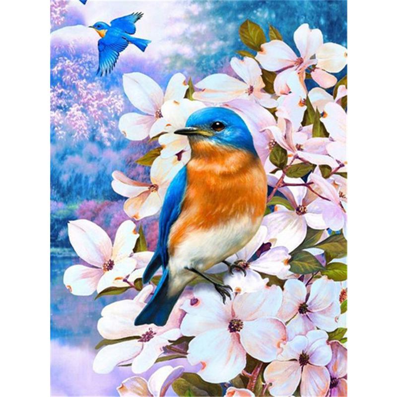 5d Diamond Painting Flower Birds Full Square/Round Diamond Embroidery Cross Stitch Peony Mosaic Needlework Home Decor Kits