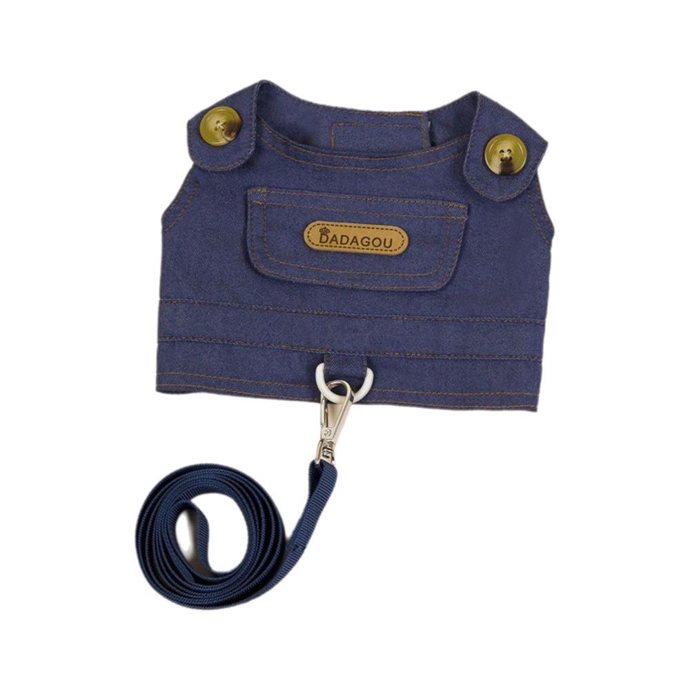 

Регулируемая ковбойская одежда для собак, мягкая шлейка для щенков, универсальный жилет для собак малых и средних пород S темно-синий