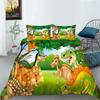 Chicken Animals King Queen Duvet Cover Lovely Cartoon Farm Chick Bedding Set Kids Girls Wildlife 2/3pcs Polyester Quilt Cover