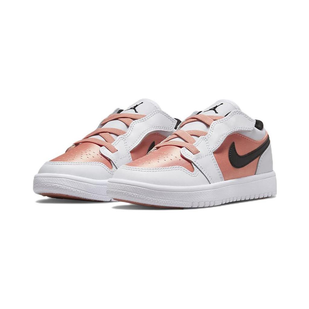 Jordan Air Jordan 1 Low ALT Vintage Low top Children's Basketball Shoes White Pink Black Children Aged 3 7 Years Old DM8966-801