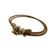 M8530Z LV Logo Leather LV Bloom Bracelet Bracelet Brown Leather Women Used