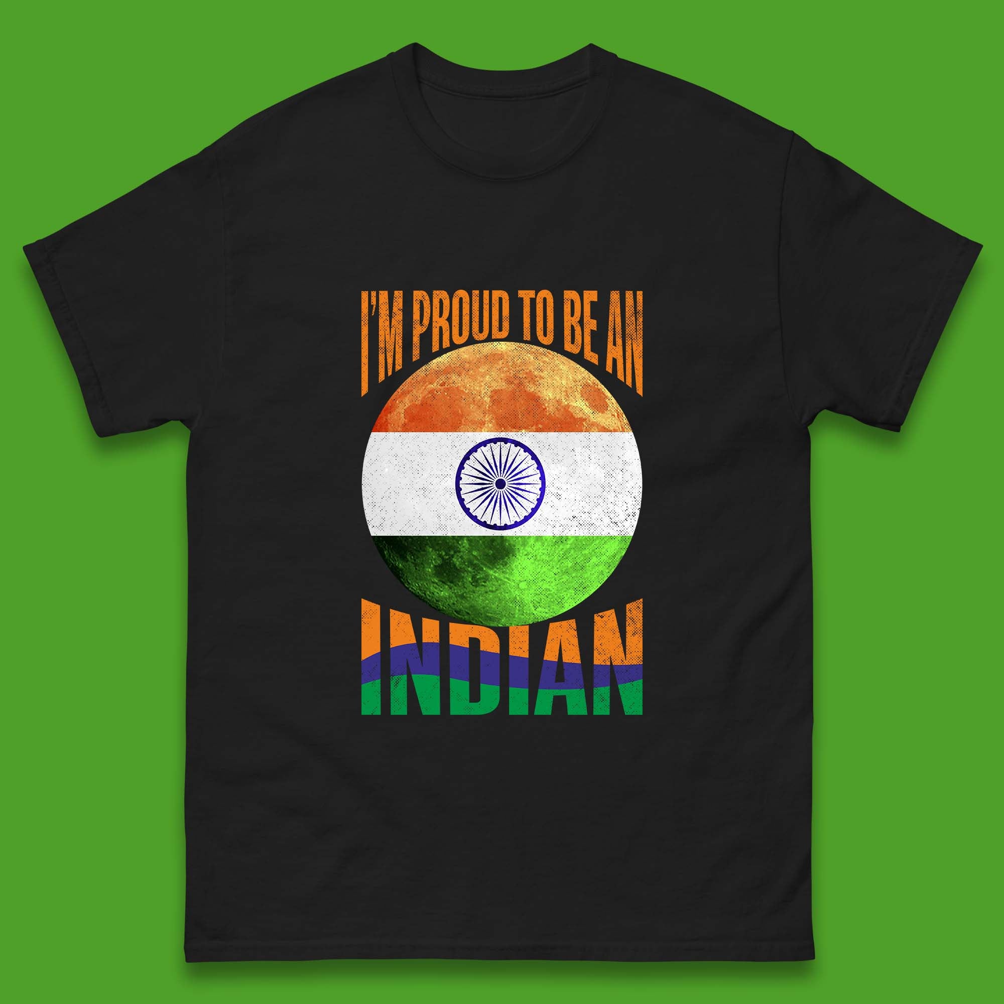I m Proud To Be An Indian Chandrayaan-3 Soft Landing To The Moon Mens Tee Top S