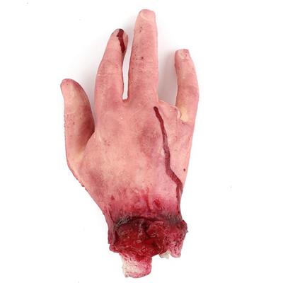 New Fashion Party Scary Decoration Halloween Costume Fake Hands Fake Blood Latex Toys Broken Hands Haunted House Horror Props