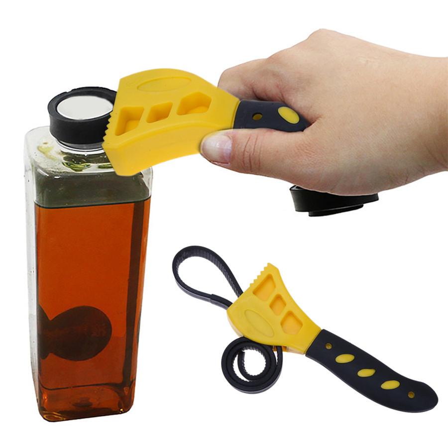 2x Adjustable Strap Wrench Set Hand Tool for Oil Filter for Auto Car Truck Boat