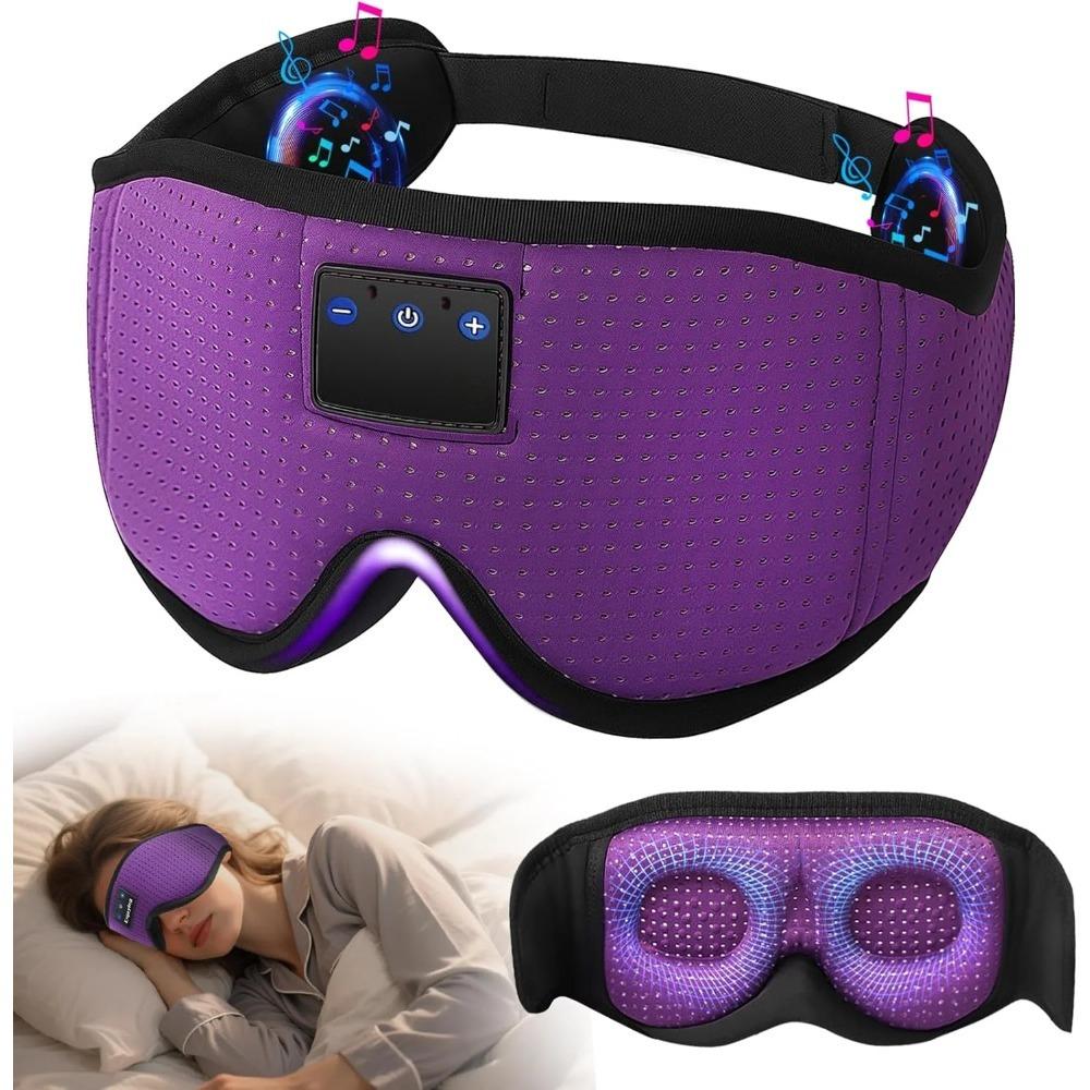 Sleep headphones, sleep mask Bluetooth wireless music eye mask, side sleeper sleep mask, sleep mask with 3D Bluetooth headphones