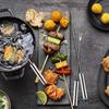 6 Stück Fondue-Käsestäbchen, 24,1 cm, Farbe, Edelstahl, Fonduegabeln für Schokoladenbrunnen, Käse, Hot Pot, Grill, Marshmallows