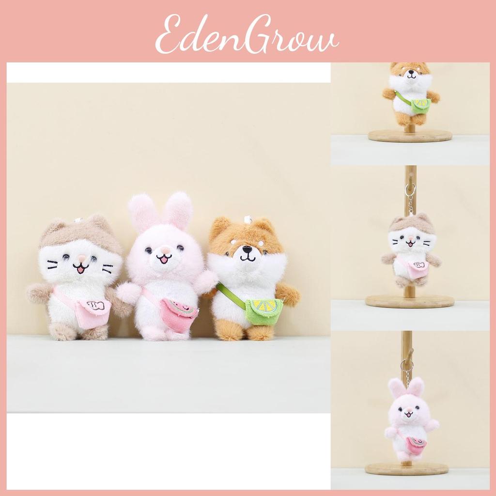 Sweet Mini Plush Dog Rabbit Cat Stuffed Toy Keychain Cute Gift For All Ages