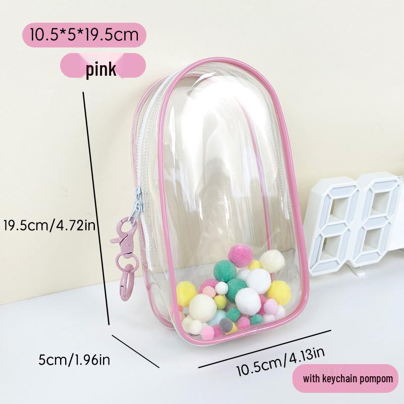 

Lbabubu 3rd Gen Baby Bag: Clear Vinyl Doll Dustproof Display Case 10*5.5*15.5cm (bag only)